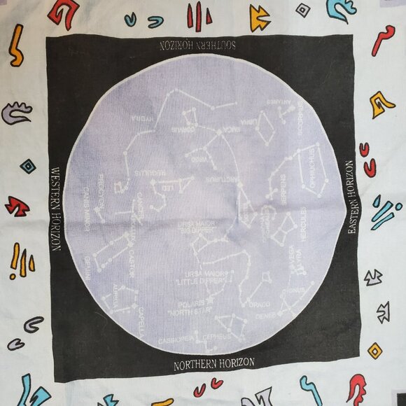 Vintage Nike ACG Bandana is a faded Western Aztec Constellation Scarf - Picture 2 of 7